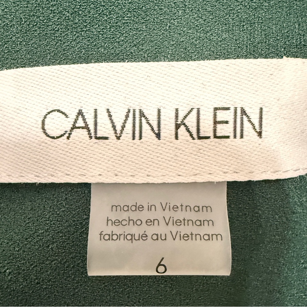 Calvin Klein Dark Forest Green Midi Dress - Picture 3 of 8